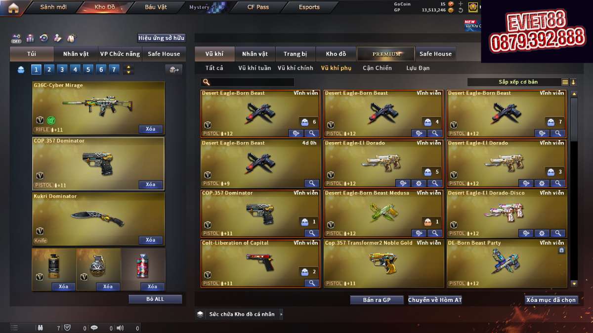 shop acc cf uy tin gia re